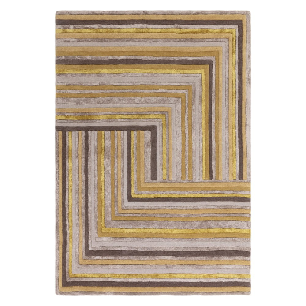 Okkersárga gyapjú szőnyeg 120x170 cm Network Gold – Asiatic Carpets