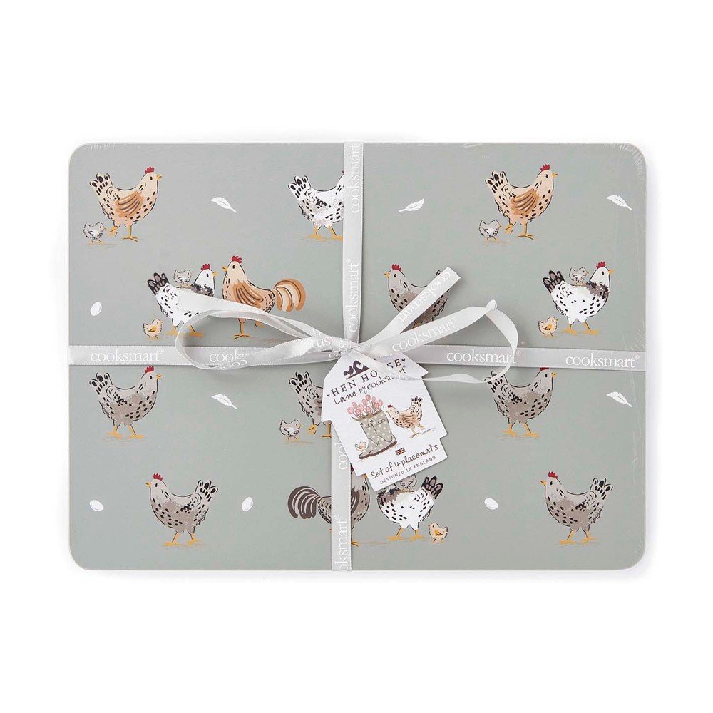 Parafa tányéralátét szett 4 db-os 27x35 cm Hen House – Cooksmart ®