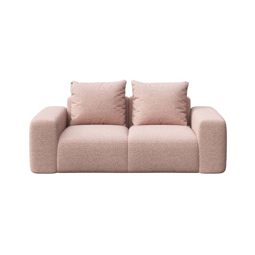 Rózsaszín buklé kanapé 212 cm Monce – Rodier