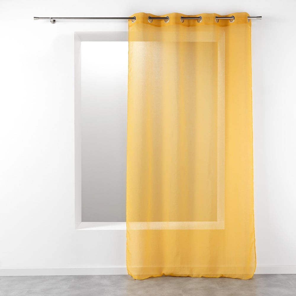 Sárga fényáteresztő függöny 140x280 cm Telma – douceur d'intérieur