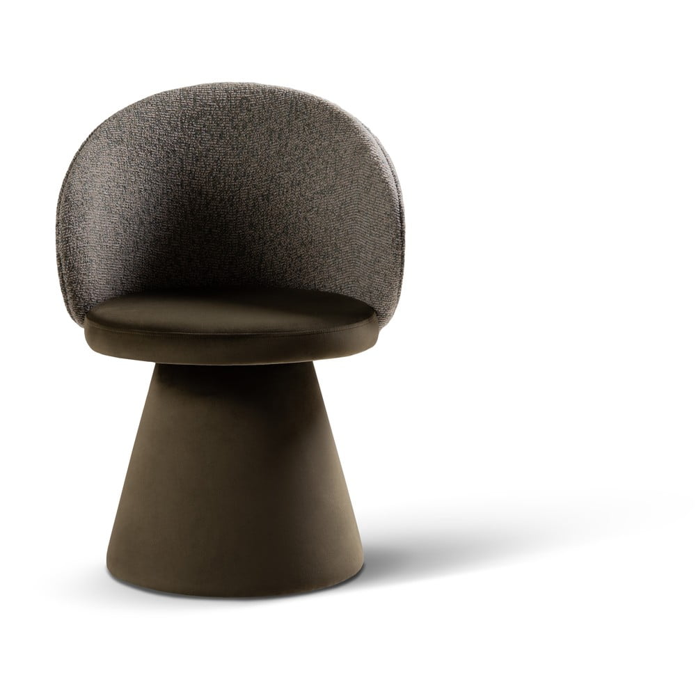 Sötétzöld buklé fotel Inez – Micadoni Home