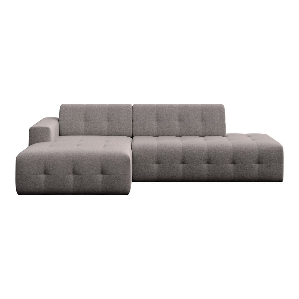 Szürke sarokkanapé (bal oldali-heverő résszel) Tuil – Rodier
