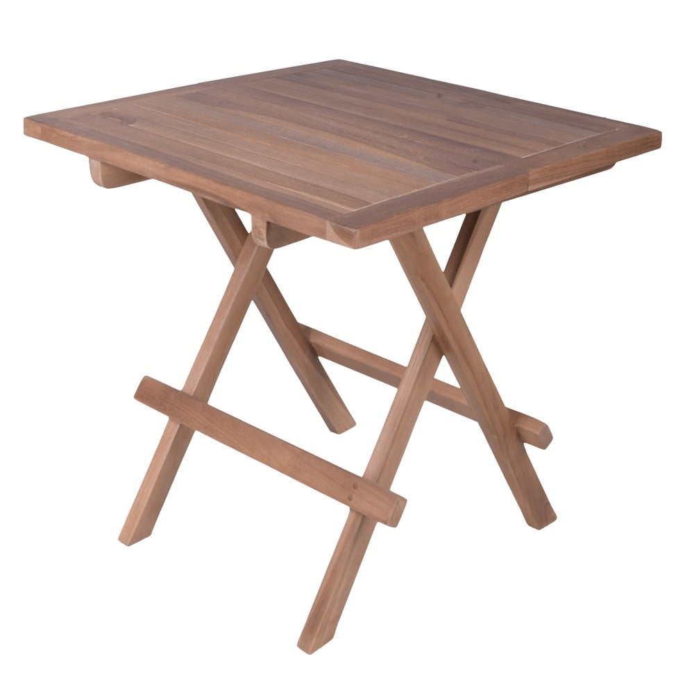 Teakfa kerti tárolóasztal 50x50 cm Simuk – Garden Pleasure
