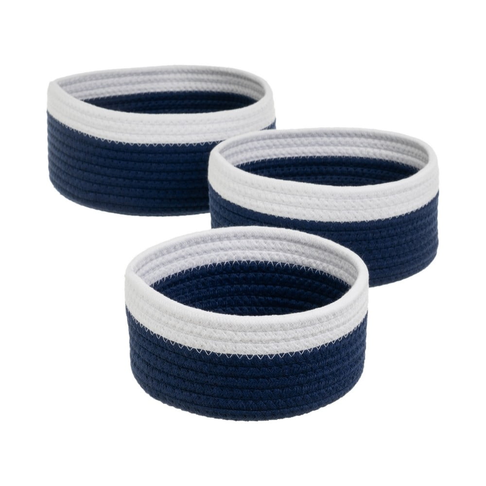 Textil tárolókosár szett 3 db-os ø 26x11 cm – Casa Selección