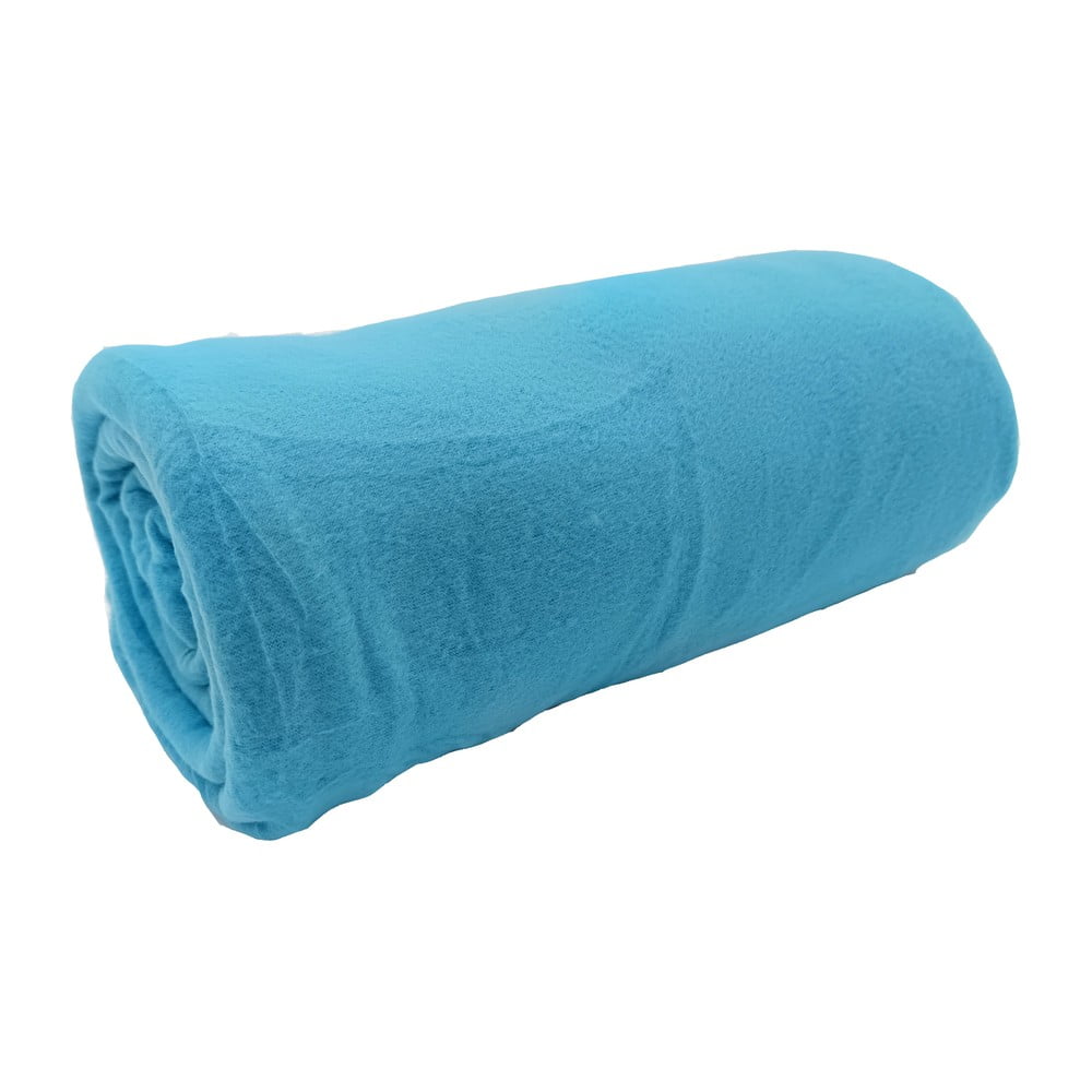Türkiz fleece takaró 150x200 cm Plain – JAHU collections