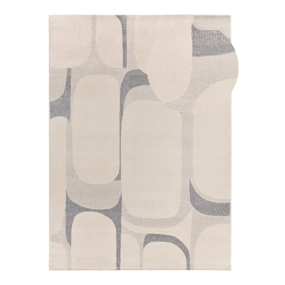 Világosszürke-krémszínű szőnyeg 133x190 cm Porto – Universal