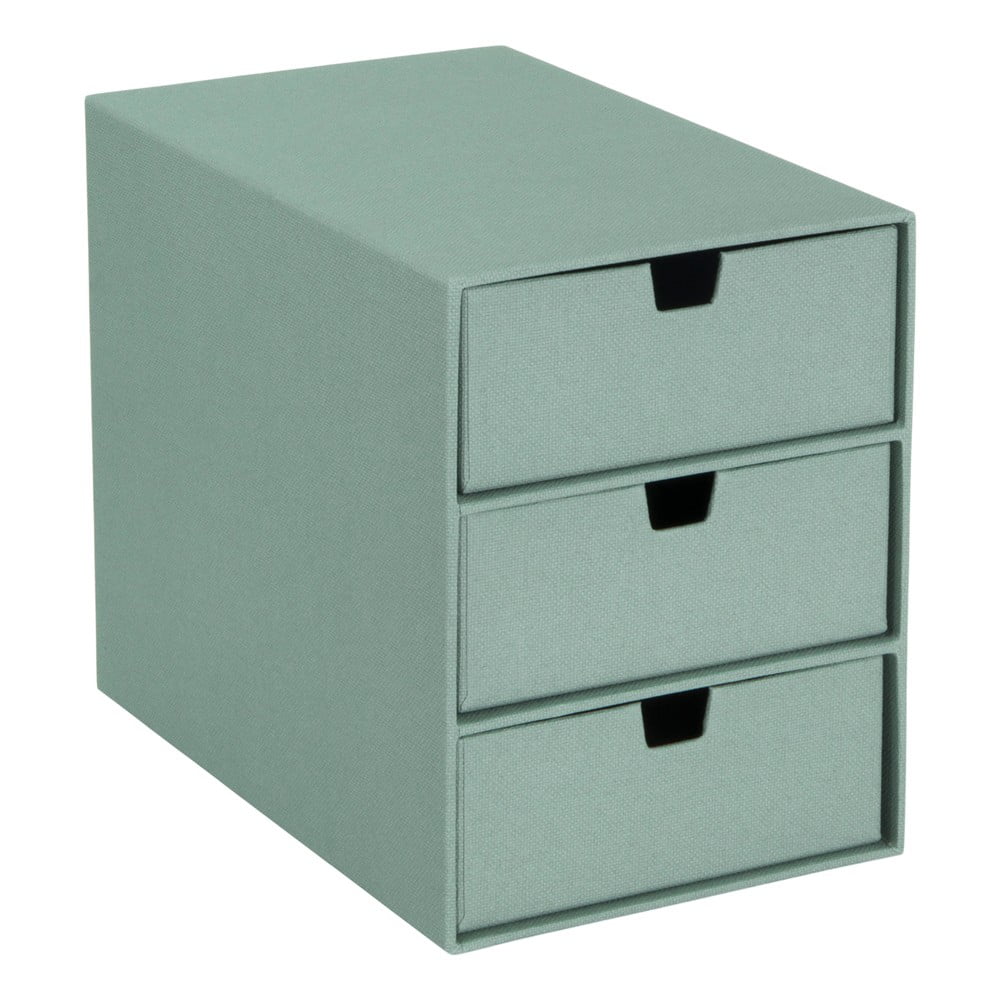 Zöld karton fiókos rendszerező Ingrid Canvas Paper Laminate – Bigso