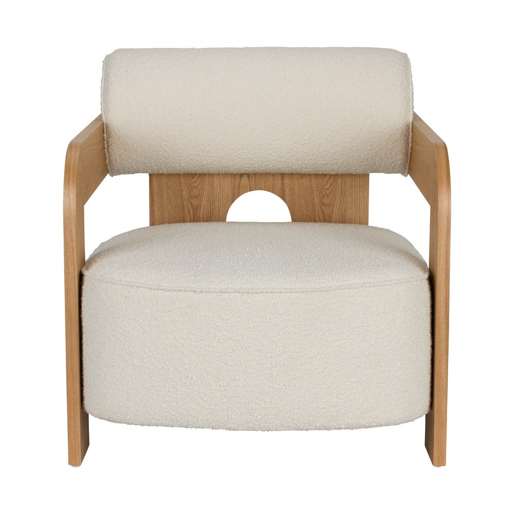 Bézs buklé fotel Oolong – Zuiver