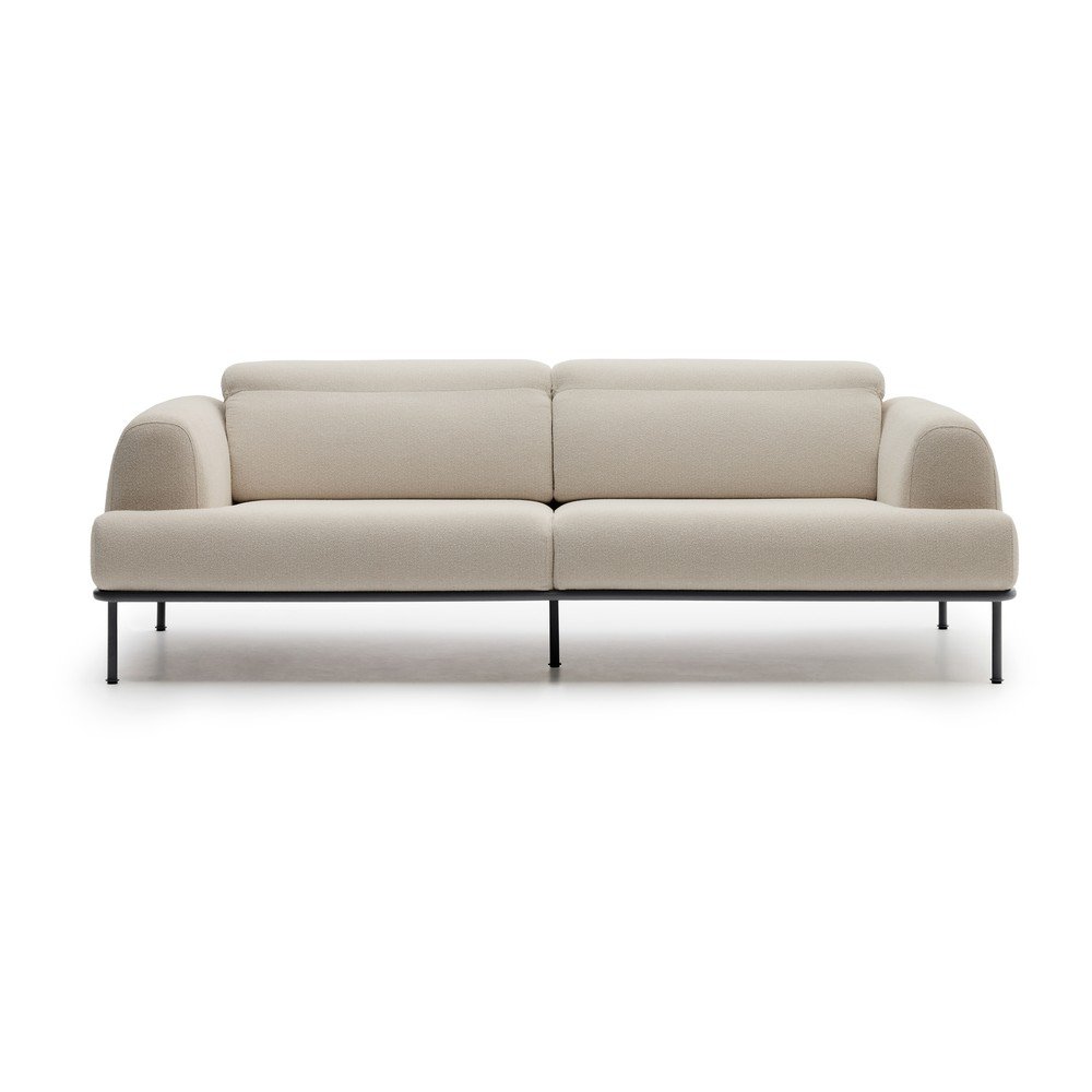 Bézs buklé kanapé 234 cm Aurum – Kave Home