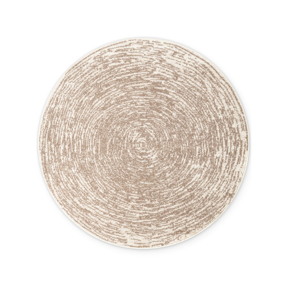 Bézs-krémszínű kerek szőnyeg ø 120 cm Gloria Cavallo – Hanse Home