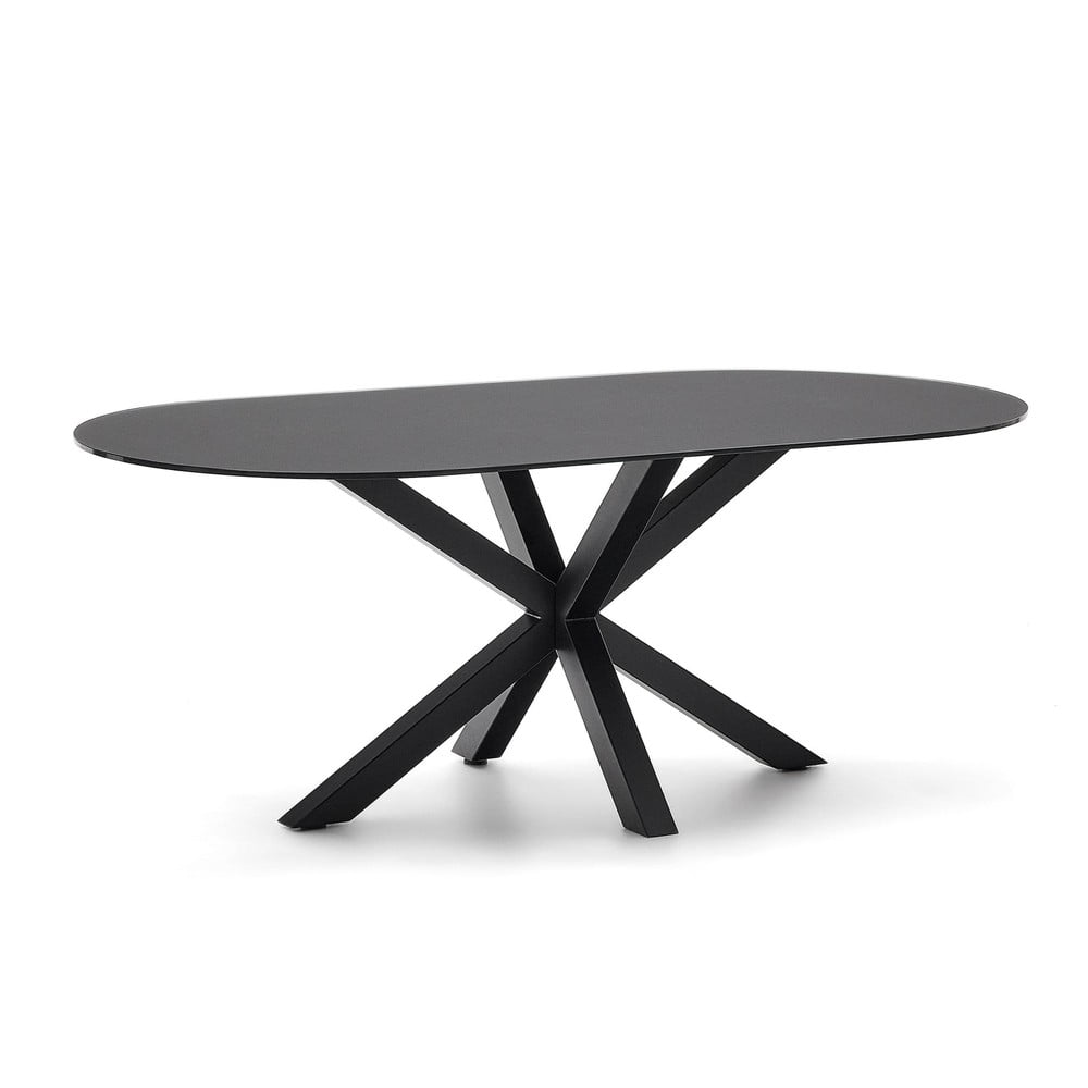 Étkezőasztal üveg asztallappal 100x200 cm Argo – Kave Home