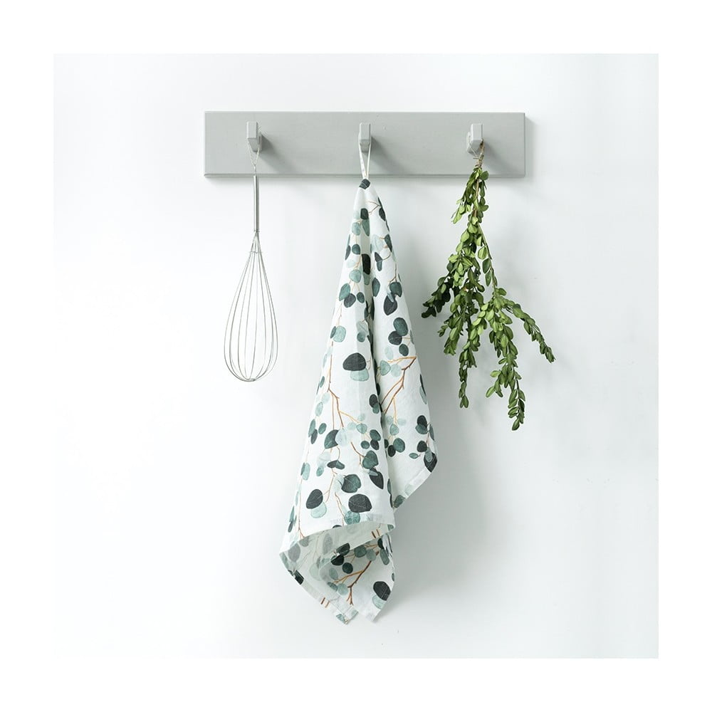 Eucalyptus fehér-zöld len konyharuha