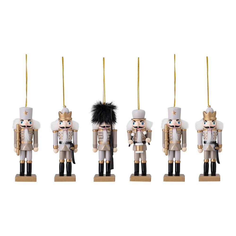 Fa karácsonyfadísz készlet 6 db-os 13 cm Nikita – Bloomingville