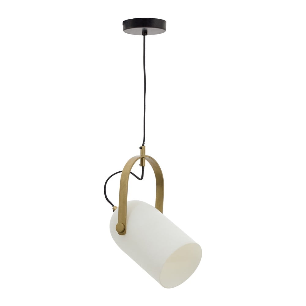 Fehér függőlámpa üveg búrával ø 14 cm Reisy – Kave Home