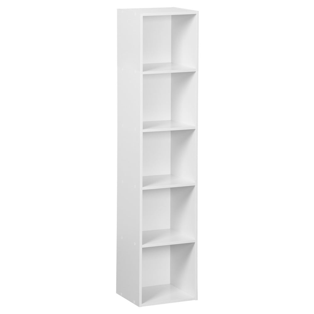 Fehér könyvespolc 30x24x132 cm Cube – Casa Selección
