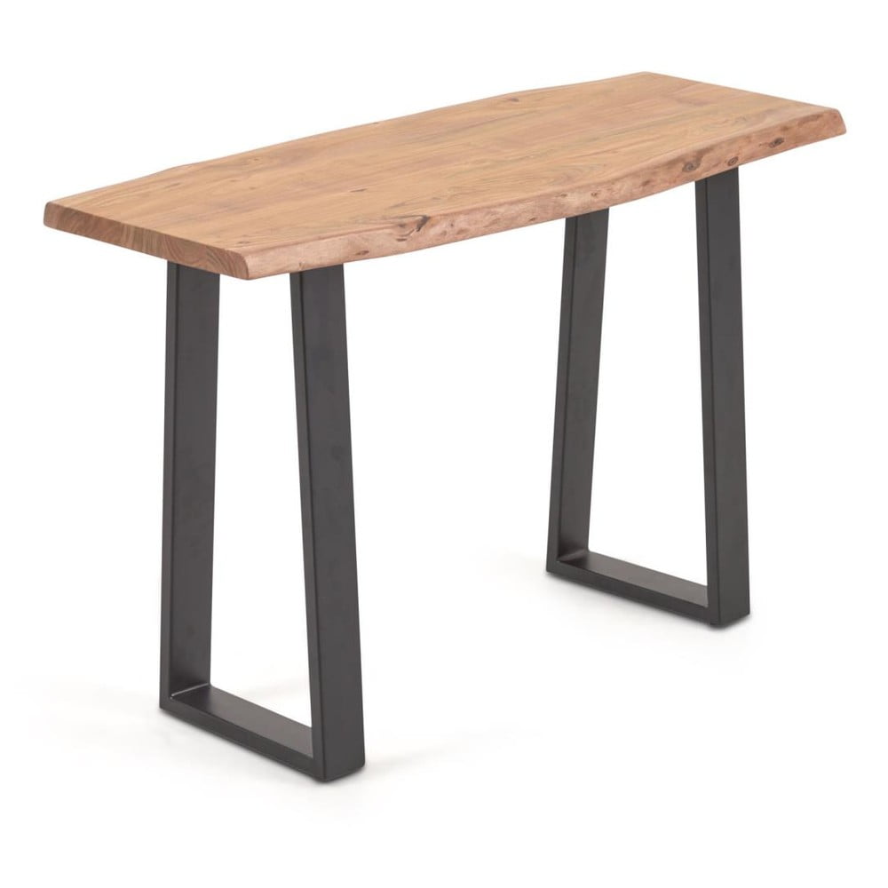 Natúr színű konzolasztal akácfa asztallappal 40x115 cm Alaia – Kave Home