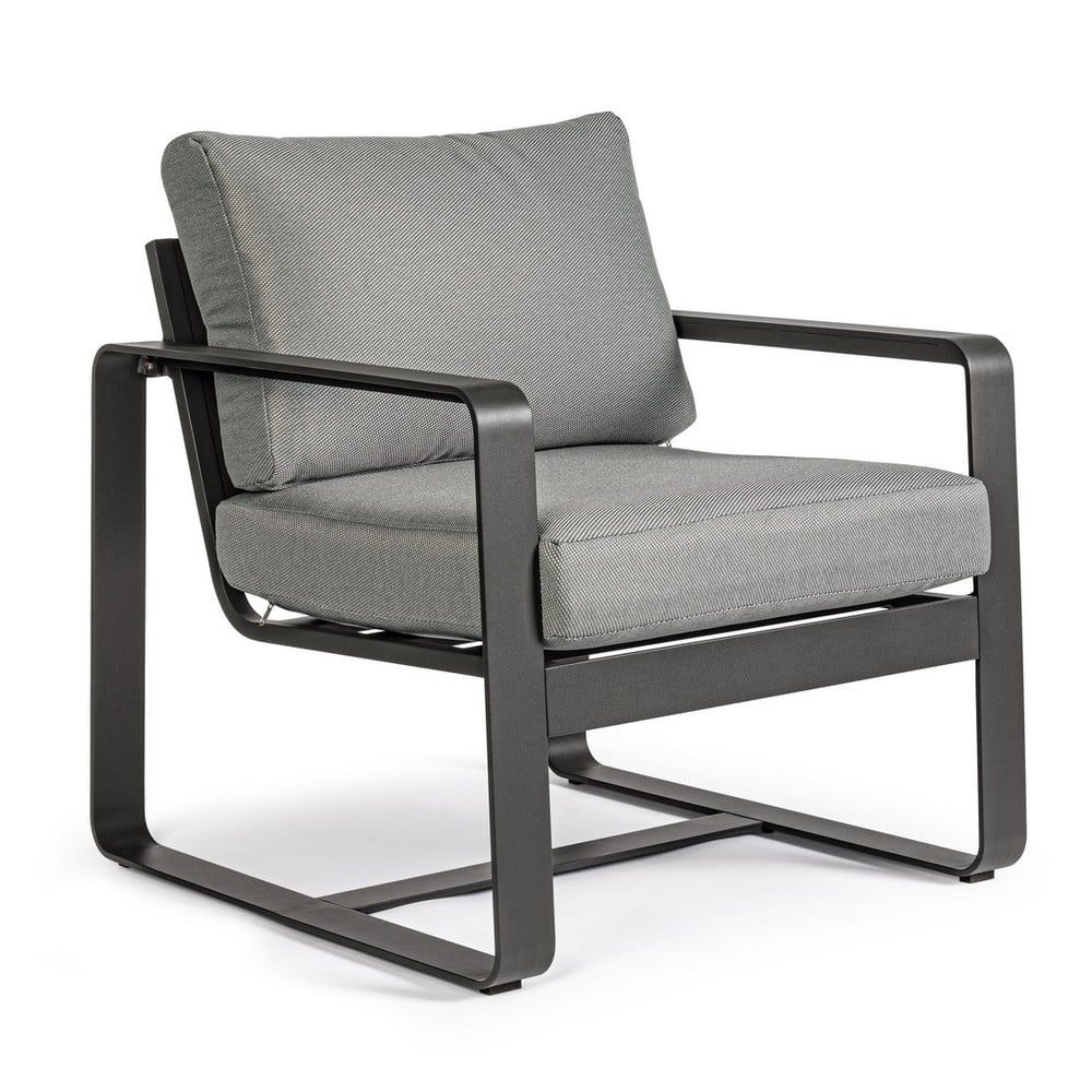 Szürke fém kerti fotel Merrigan   – Bizzotto