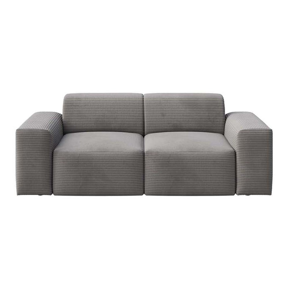 Szürke kordbársony kanapé 205 cm Villet – Rodier