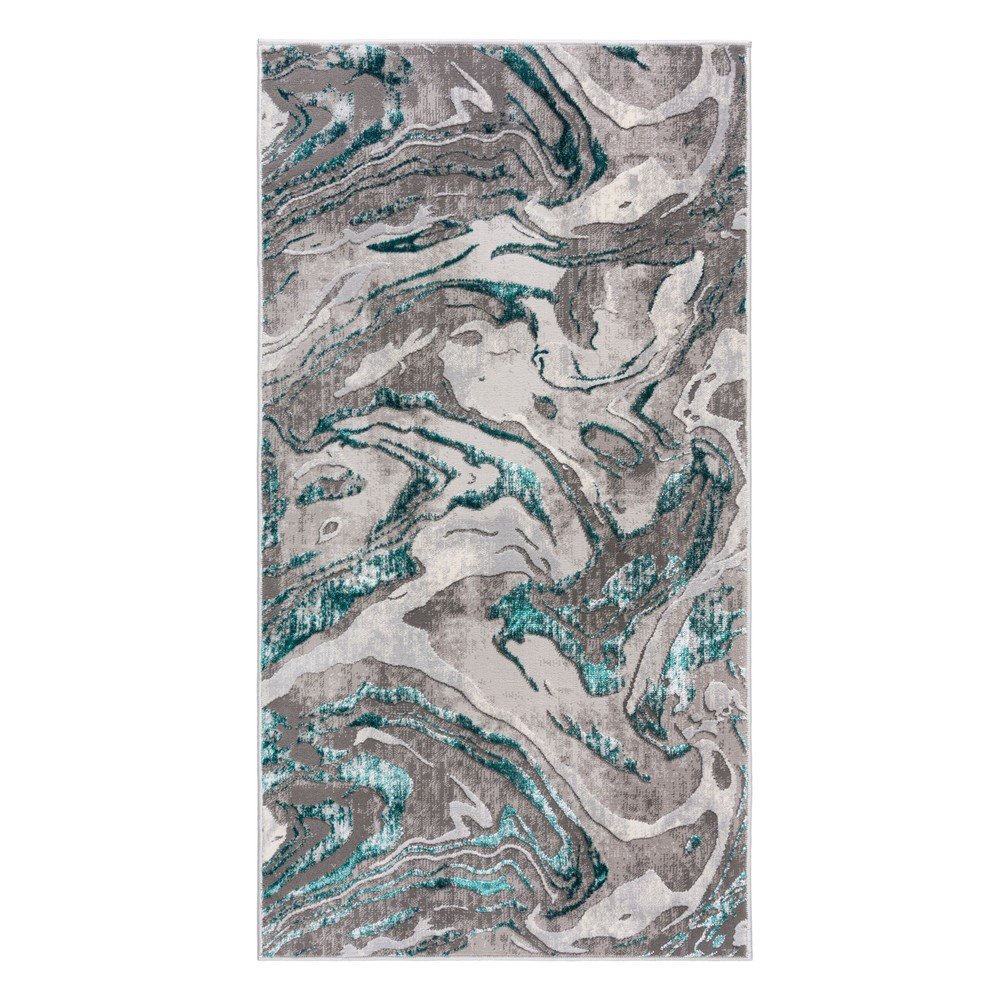 Szürke-türkiz szőnyeg 120x170 cm Marbled – Flair Rugs