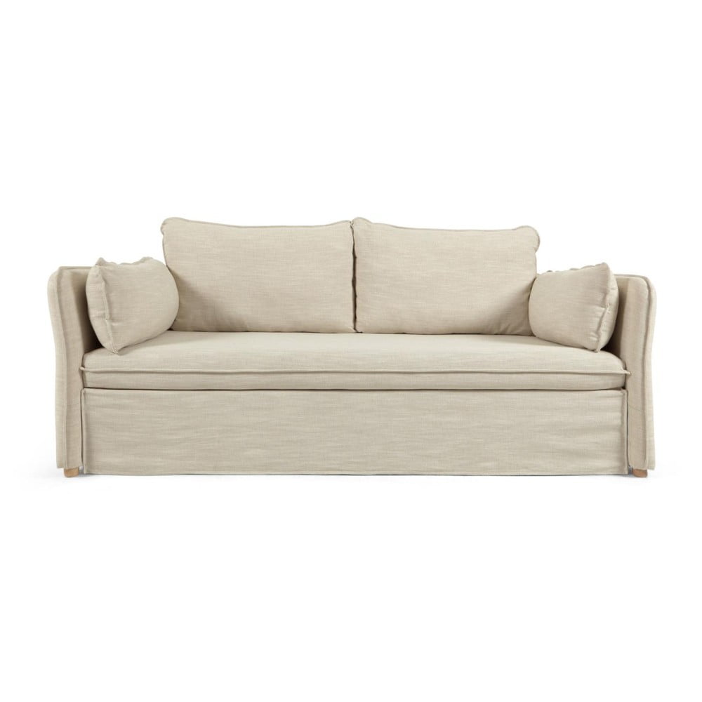 Szürkésbézs kinyitható kanapé 210 cm Tanit – Kave Home