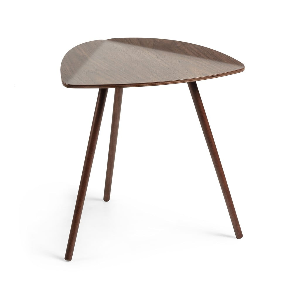 Tárolóasztal diófa dekorral 47x45 cm Damasc – Kave Home