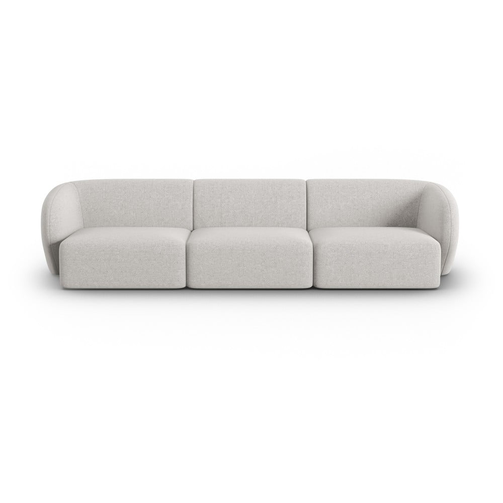 Világosszürke zsenília kanapé 266 cm Paolo – Milo Casa