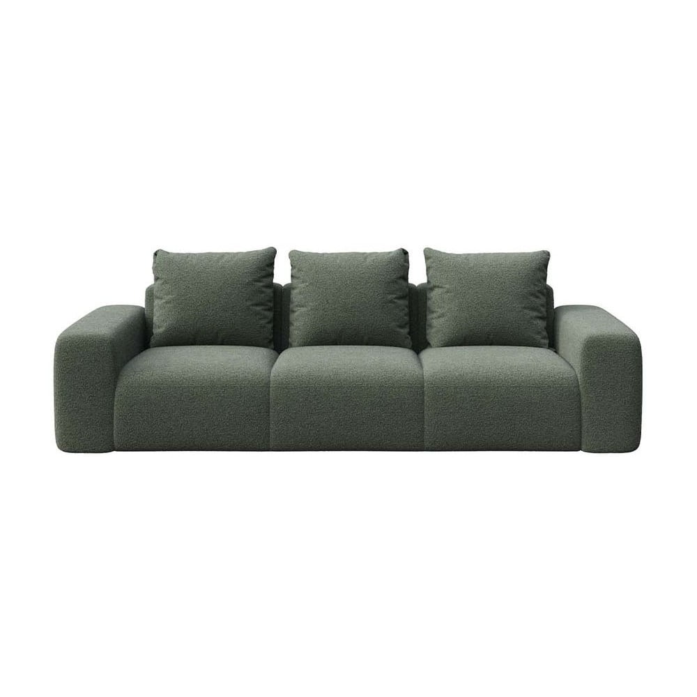 Zöld buklé kanapé 287 cm Monce – Rodier