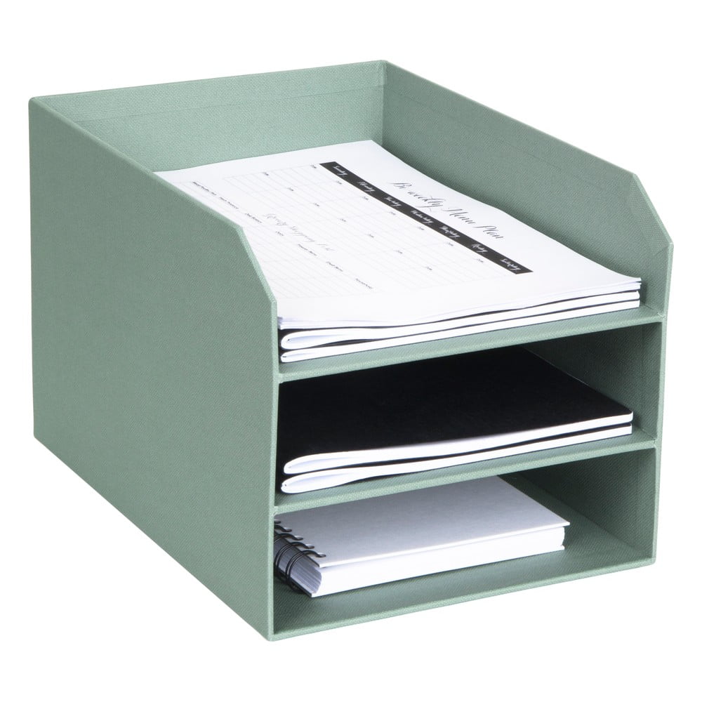 Zöld karton rendszerező dokumentumokhoz Trey Canvas Paper Laminate – Bigso