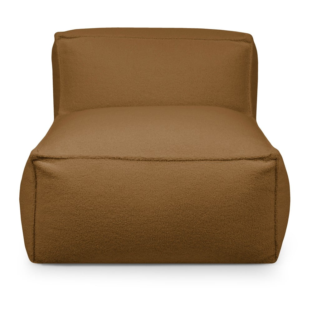 Barna buklé babzsákfotel Mass Open Modul 90 – SLOWDOWN