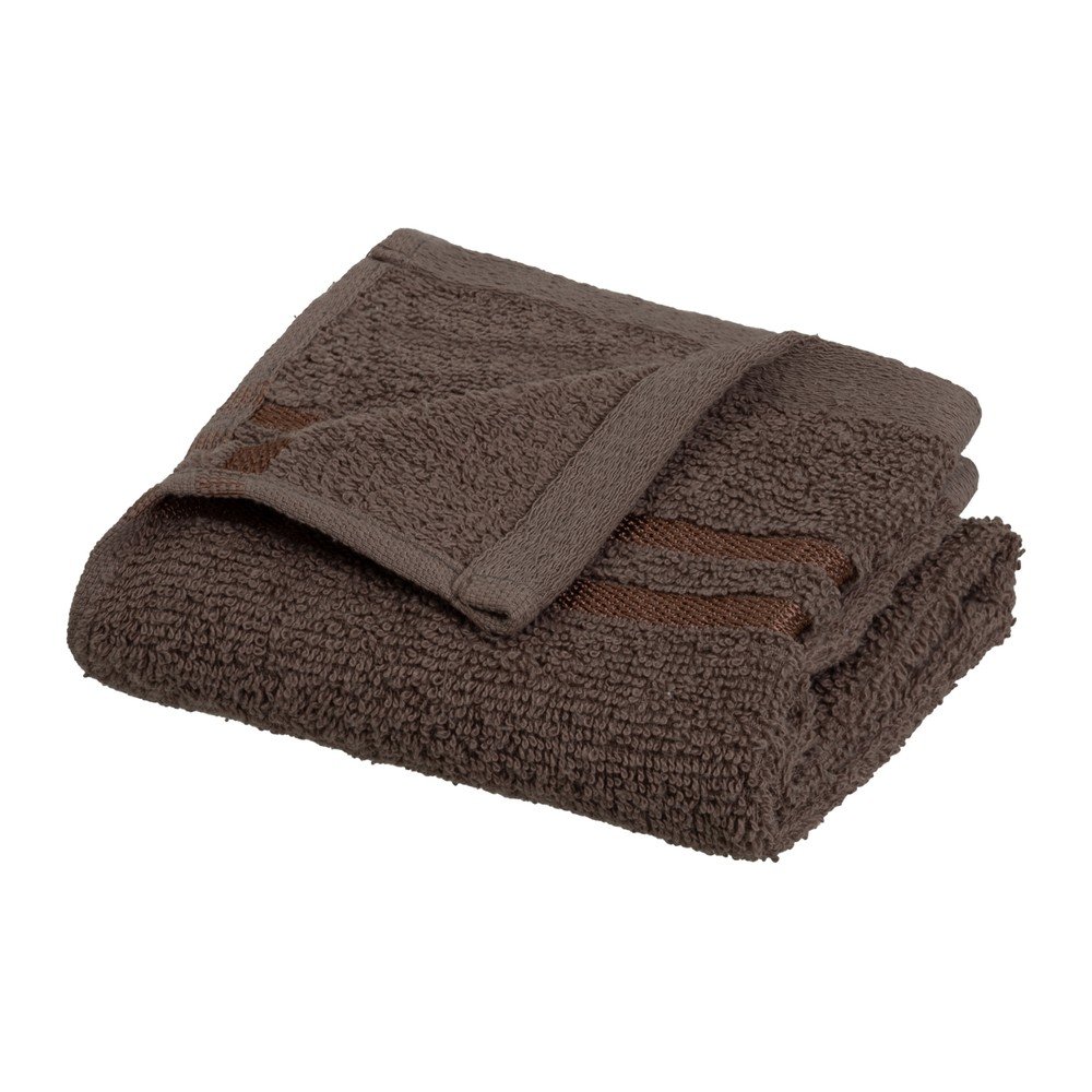 Barna frottír pamut törölköző 30x50 cm Simple – Casa Selección
