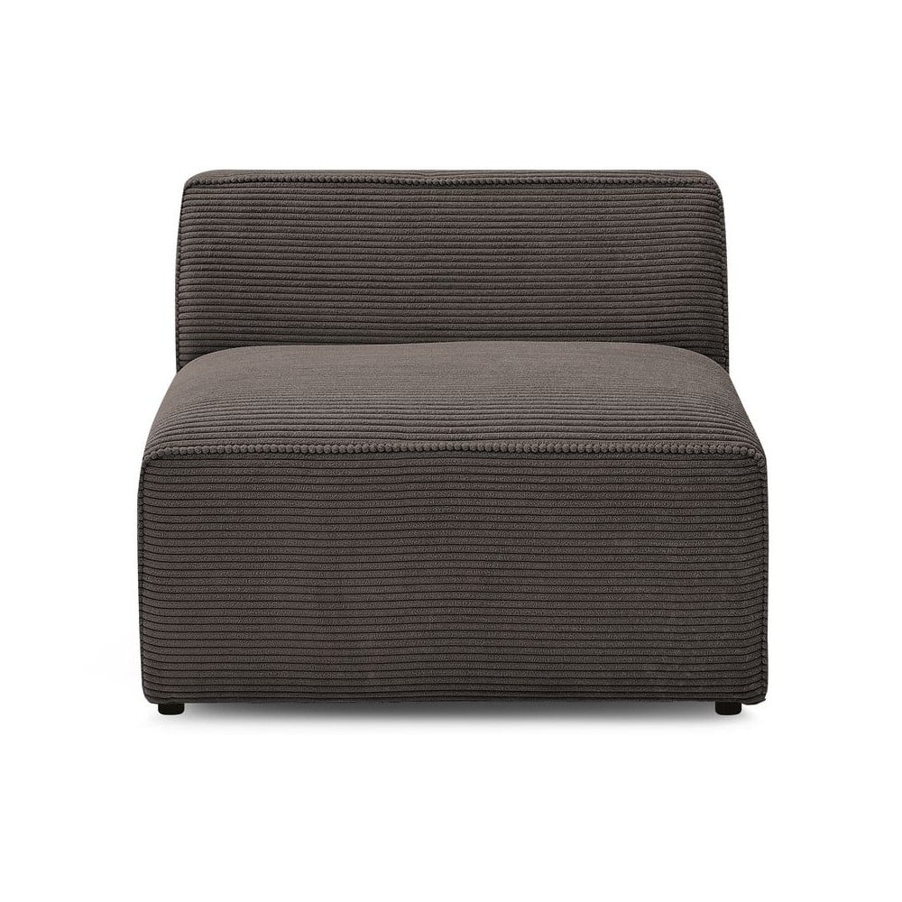 Barna kordbársony kanapé modul (középső rész) Megeve – Bobochic Paris