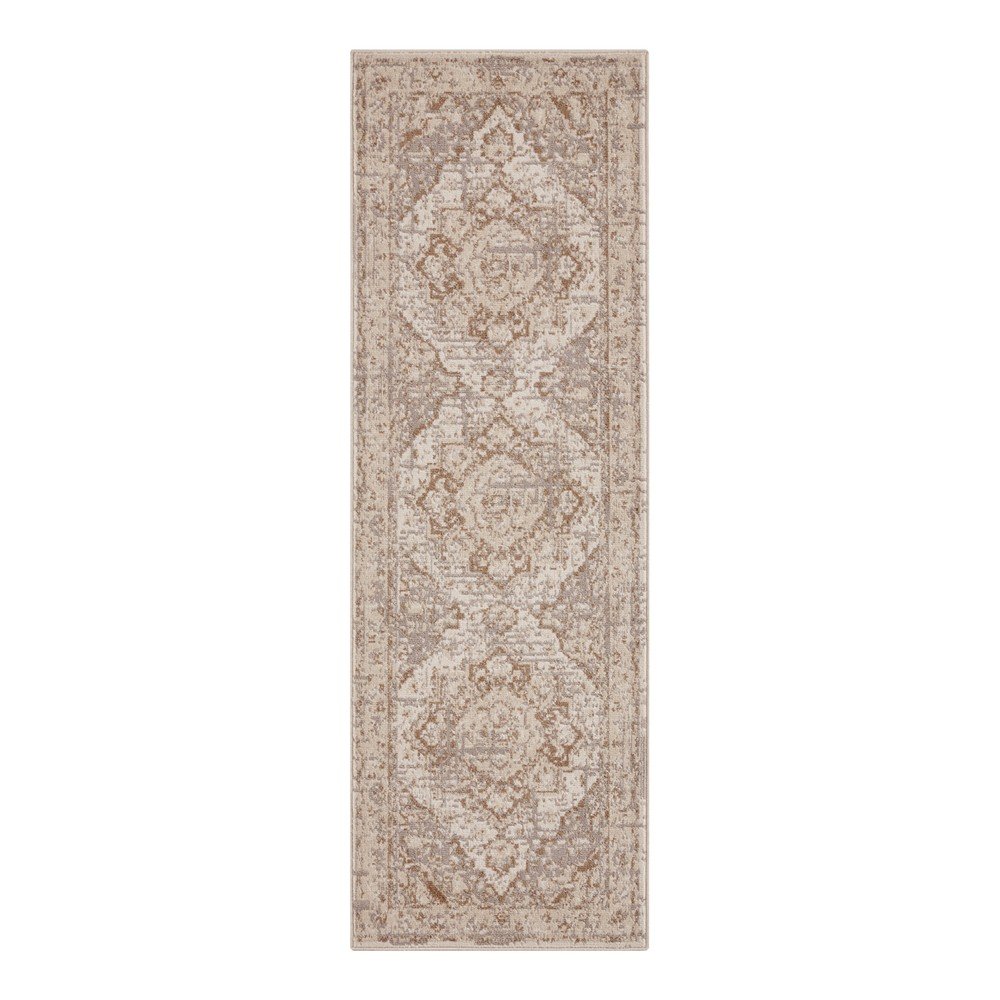 Bézs-krémszínű futószőnyeg 80x200 cm Terrain Designer Sand – Hanse Home