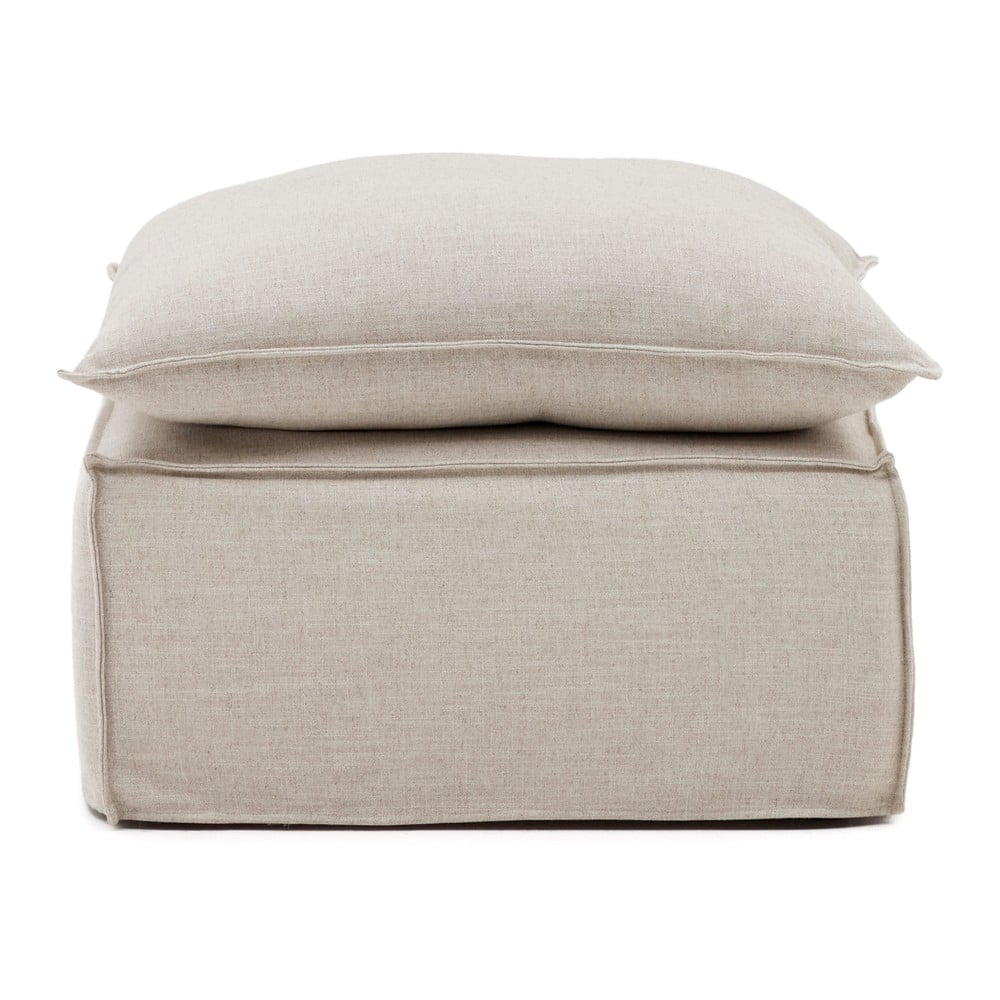 Bézs len lábtartó Anarela – Kave Home