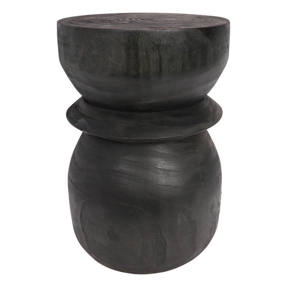 Bikkel paulownia fából készült fekete kerti szék - WOOOD