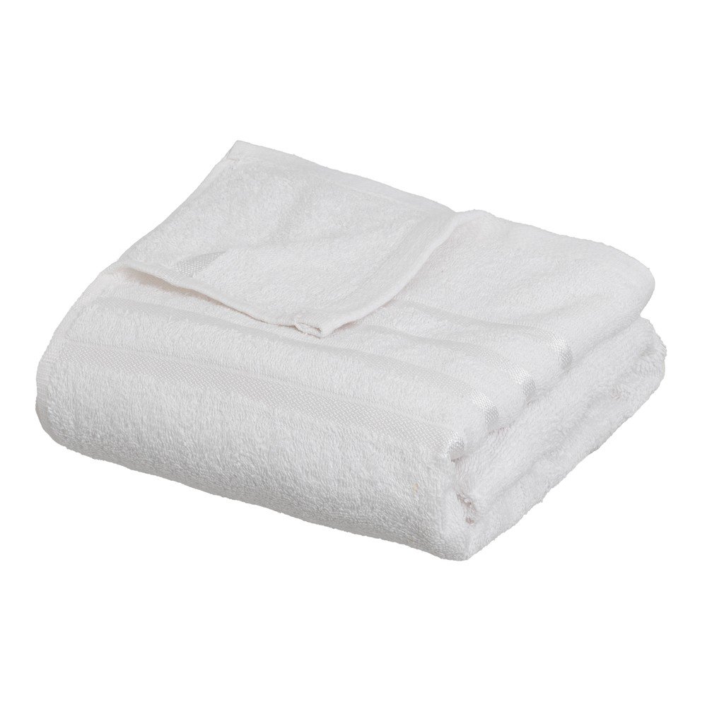 Fehér frottír pamut fürdőlepedő 70x140 cm Simple – Casa Selección