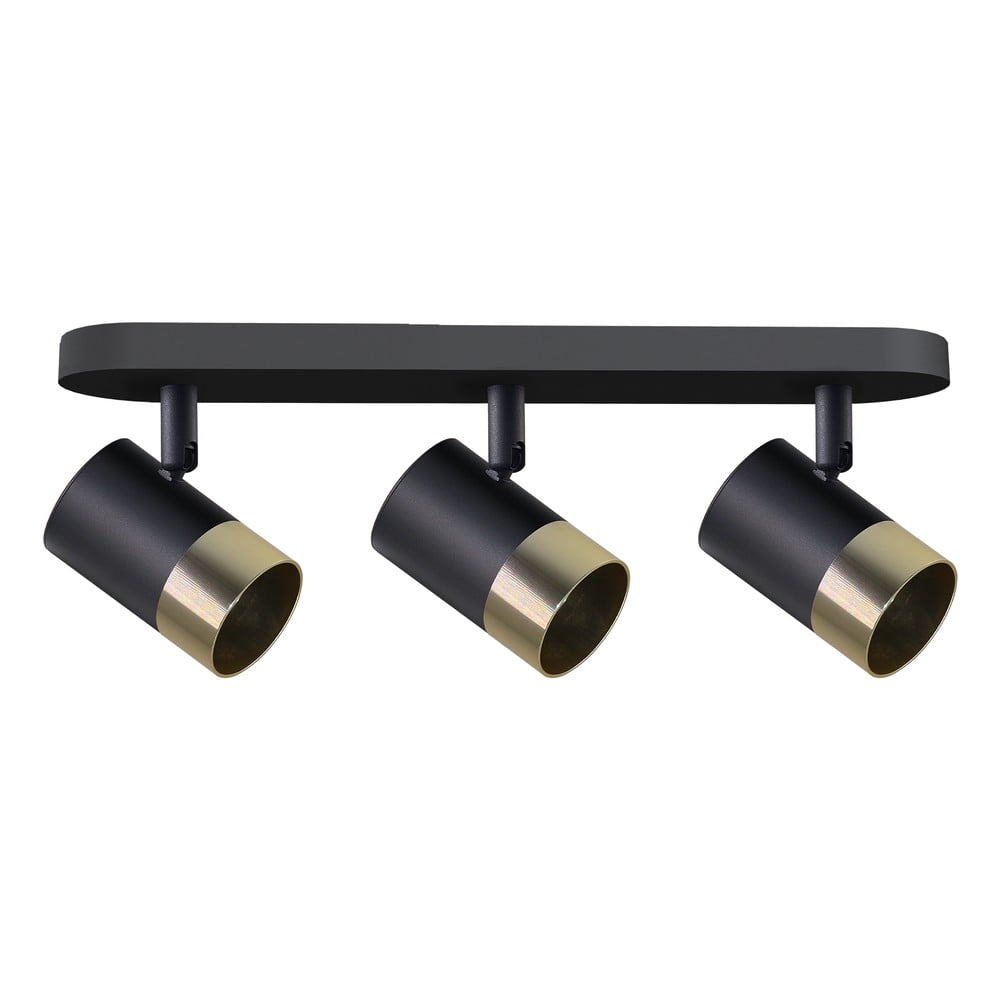 Fekete-aranyszínű mennyezeti lámpa fém búrával 44x5.5 cm Tobi – Candellux Lighting