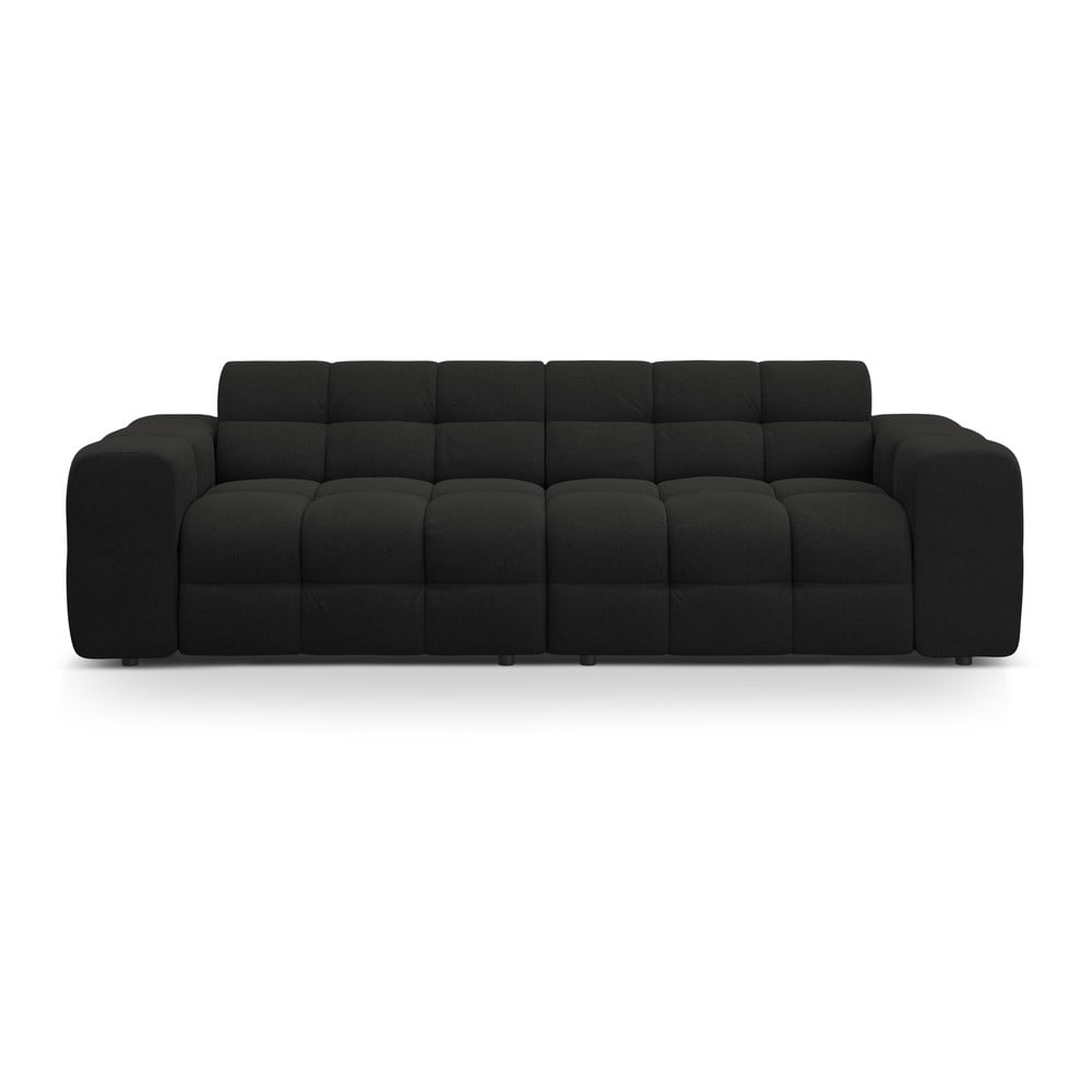 Fekete kanapé 255 cm Kendal – Micadoni