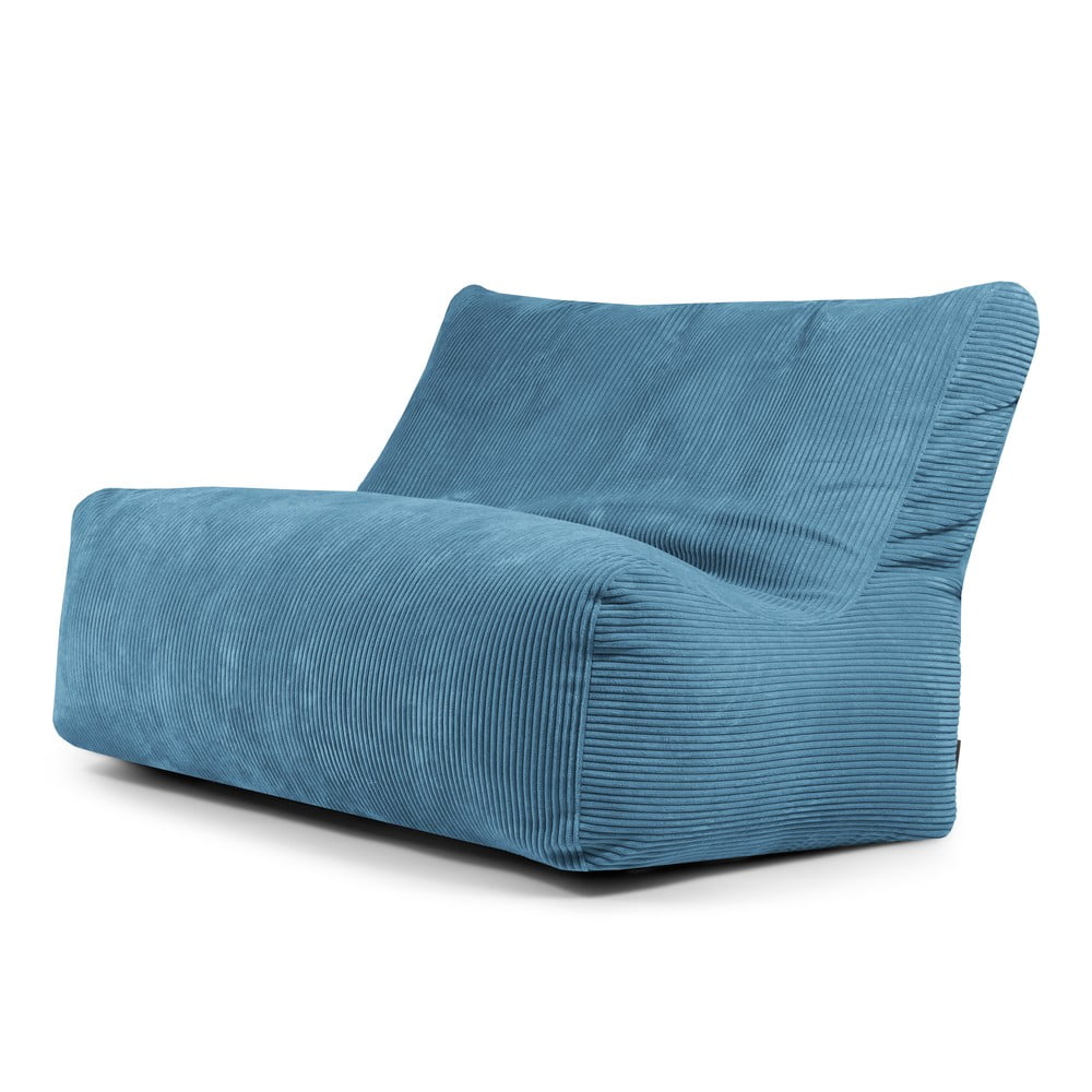 Kék kordbársony babzsákfotel Sofa Seat Lounge – SLOWDOWN
