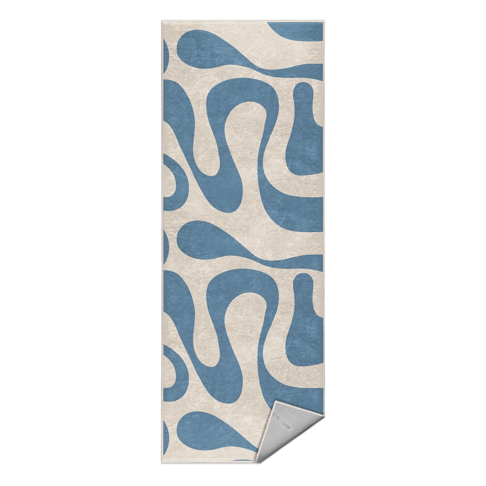 Kék mosható futószőnyeg 60x230 cm Blue Latte – Mila Home