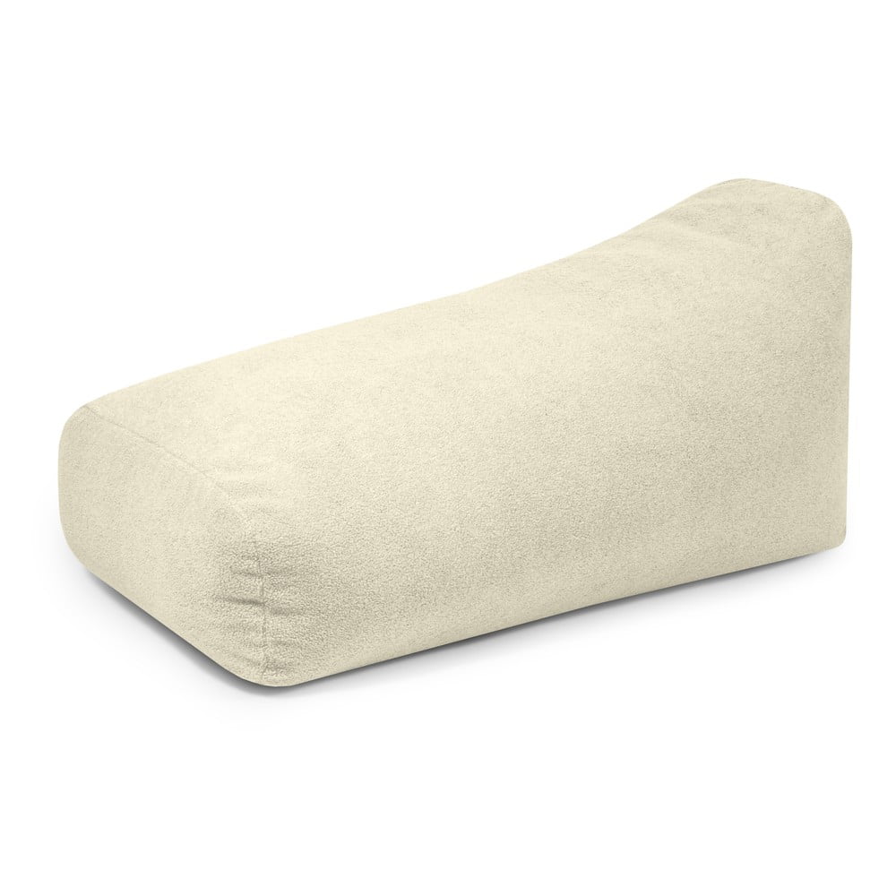 Krémszínű buklé babzsákfotel Snug 130 – SLOWDOWN
