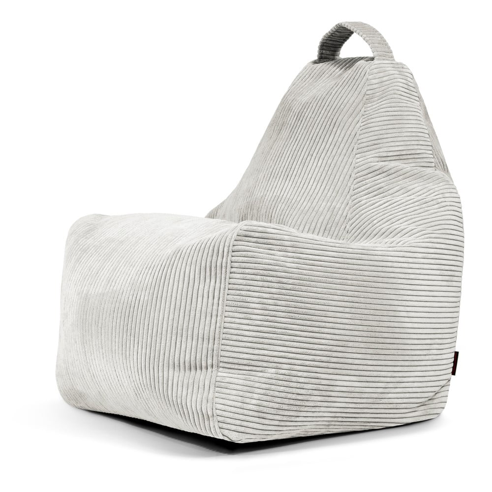 Krémszínű kordbársony babzsákfotel Play Amuse – SLOWDOWN