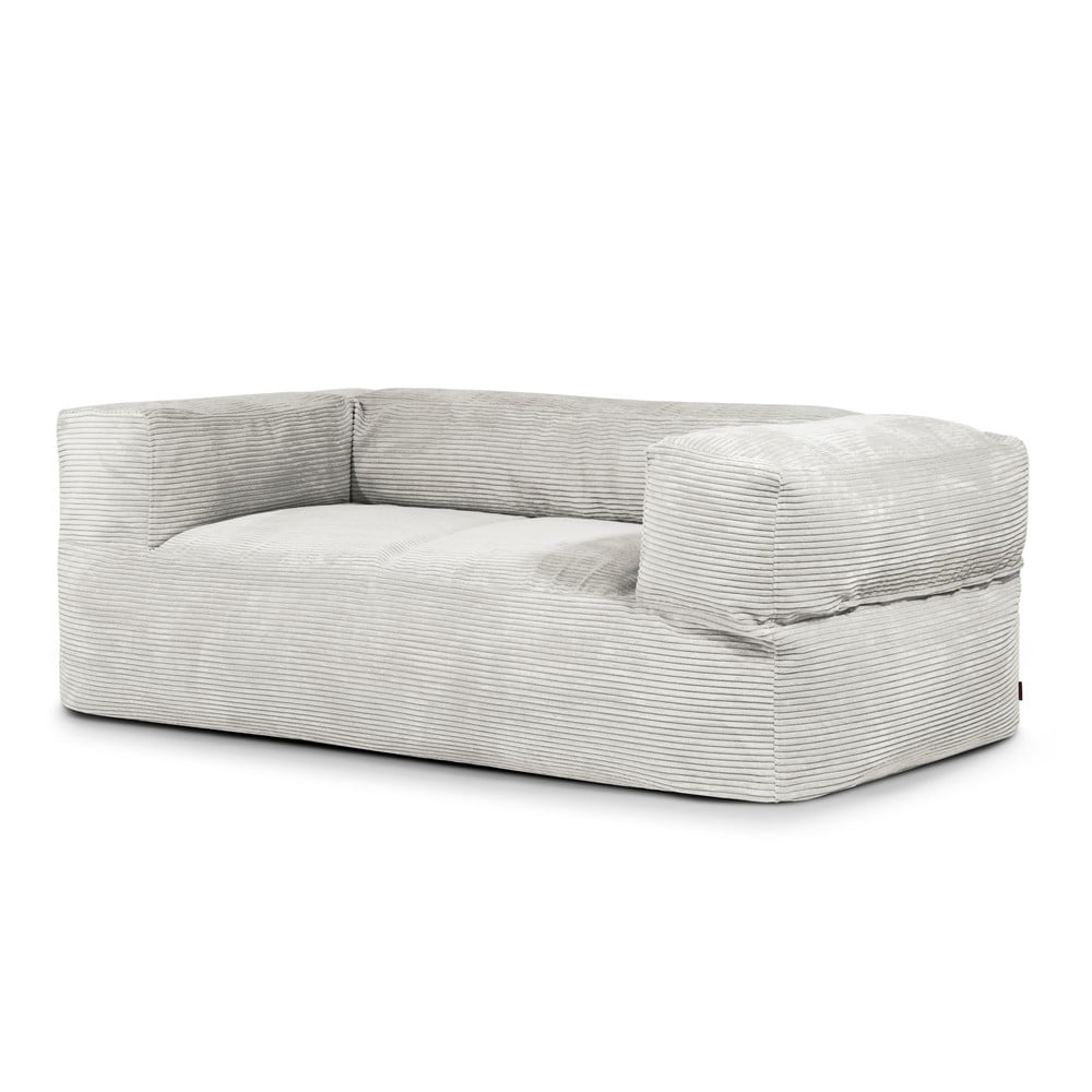Krémszínű kordbársony babzsákfotel Sofa MooG – SLOWDOWN