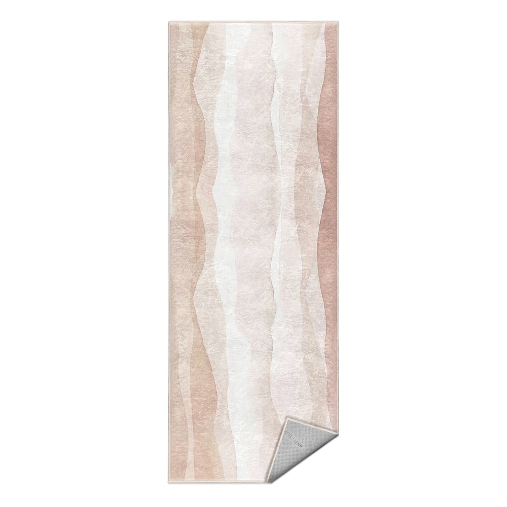 Krémszínű mosható futószőnyeg 80x200 cm Komodo Beach – Mila Home
