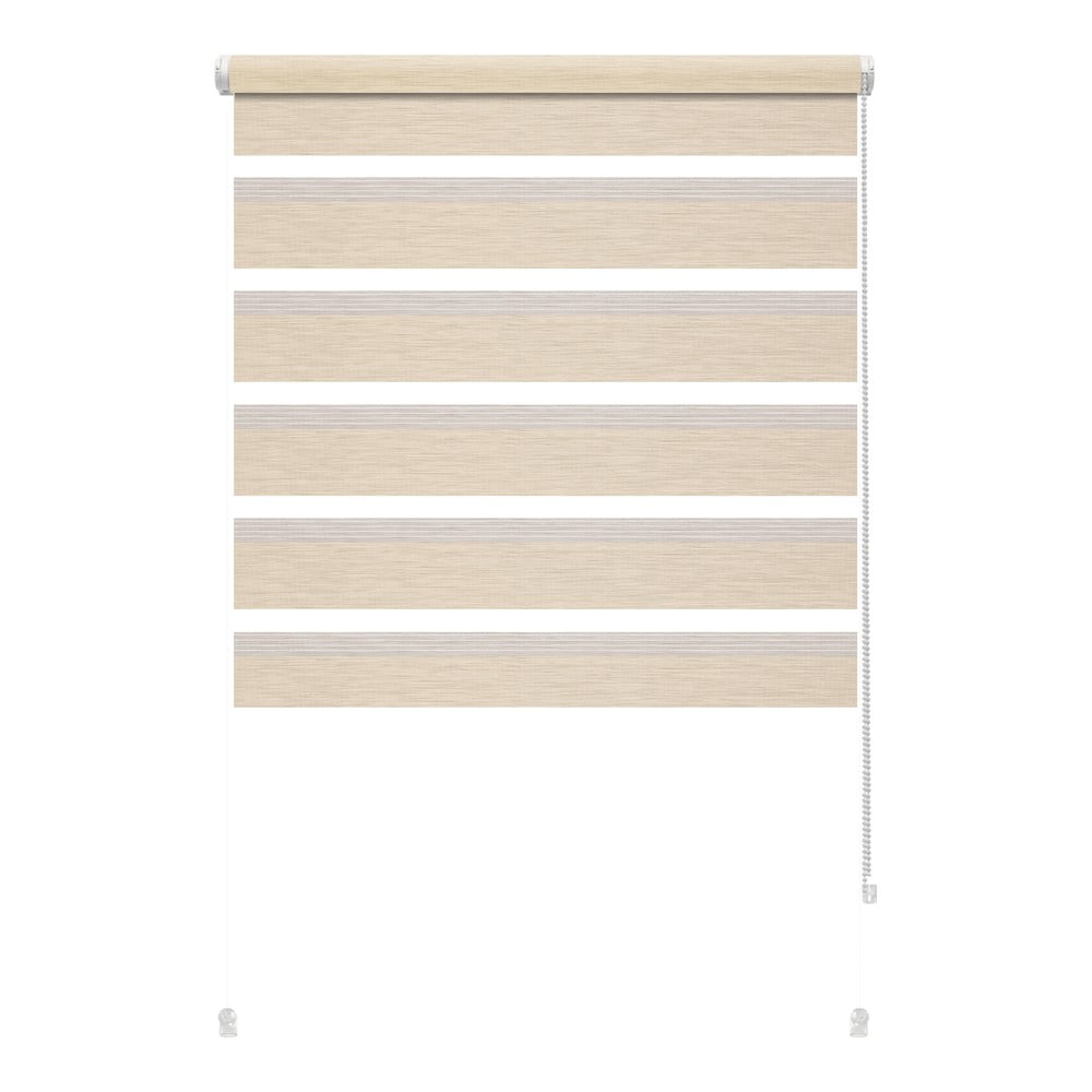 Krémszínű nappali-éjszakai roló 97x150 cm Zebra Silvalin – Gardinia