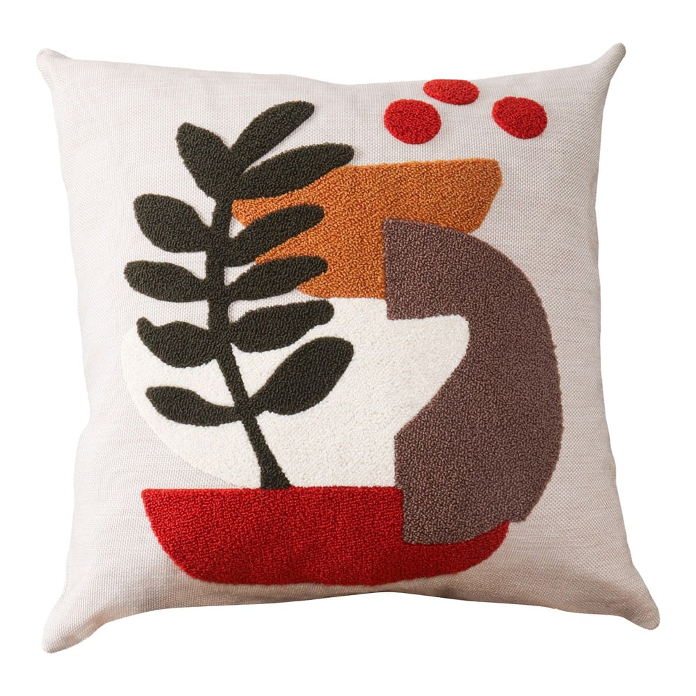 Len díszpárna 43x43 cm Begonya – Mioli Decor