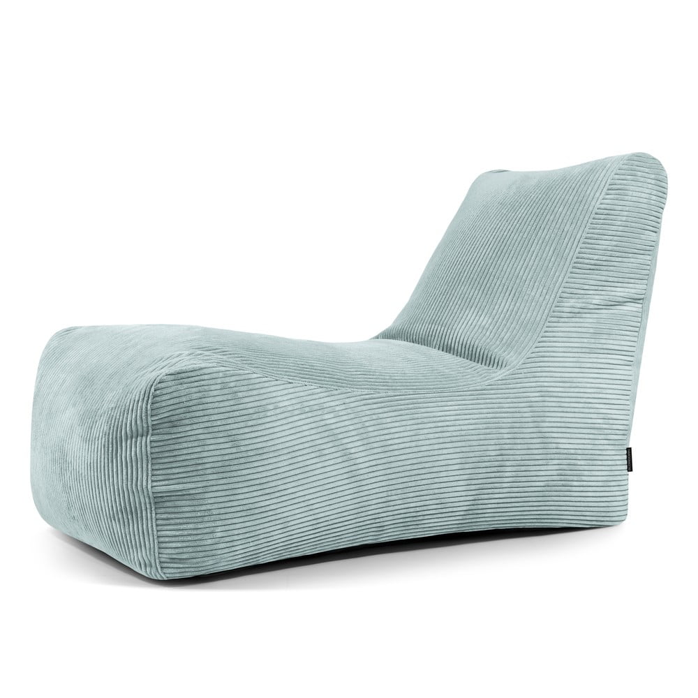 Mentazöld kordbársony babzsákfotel Lounge – SLOWDOWN