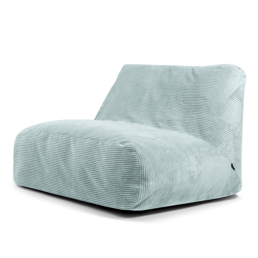 Mentazöld kordbársony babzsákfotel Sofa Tube – SLOWDOWN