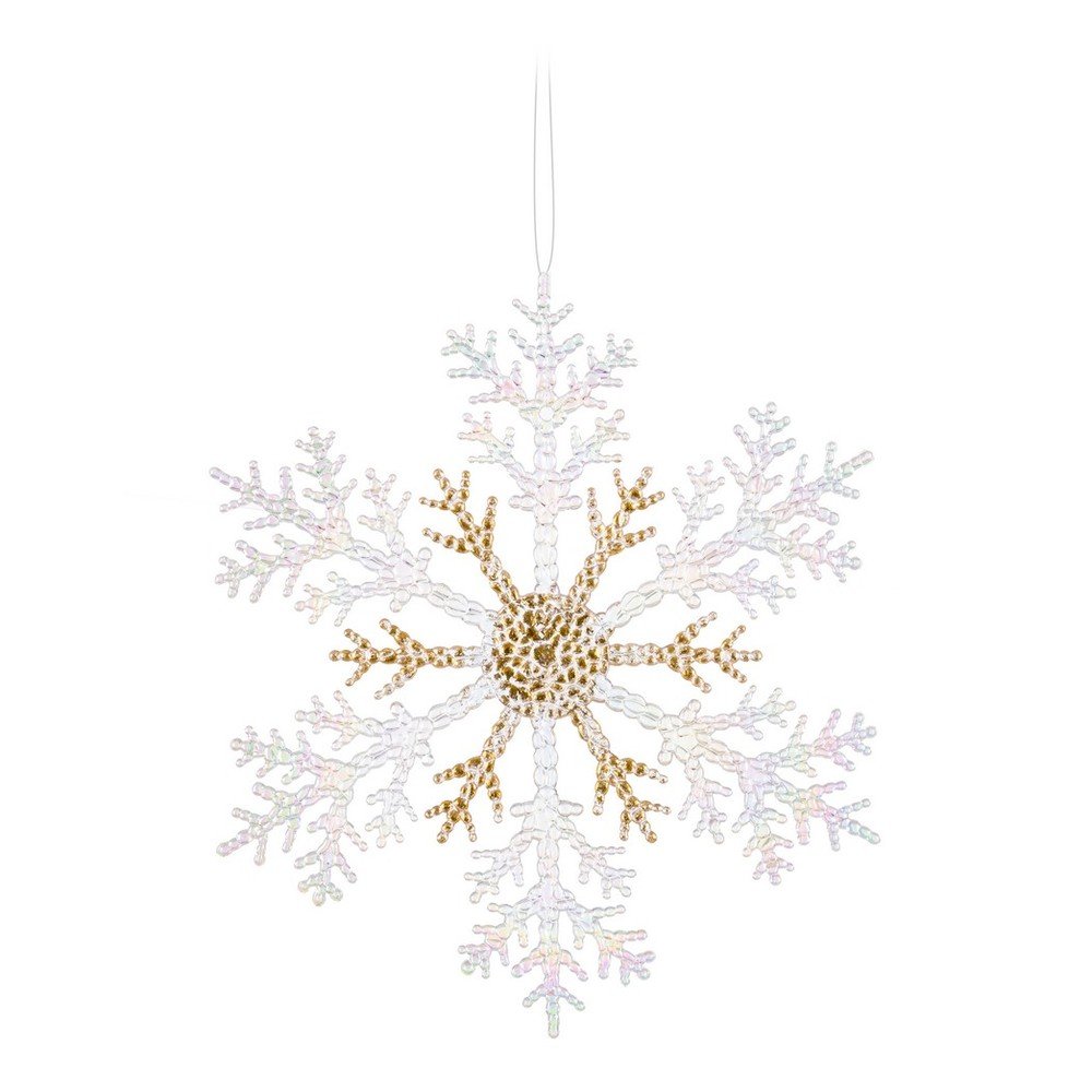 Műanyag karácsonyi függődísz 25 cm Snowflake – Casa Selección