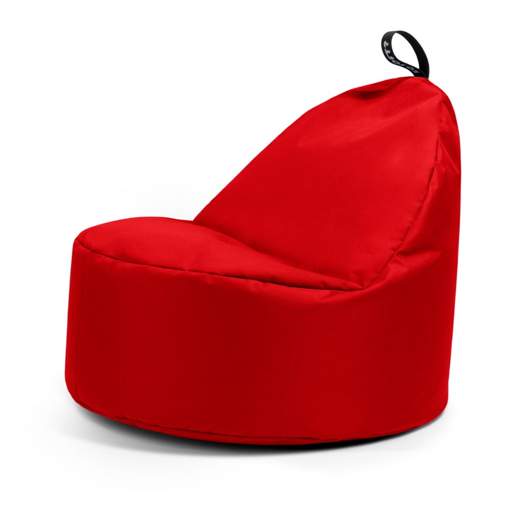 Piros babzsákfotel Round L – So Soft?