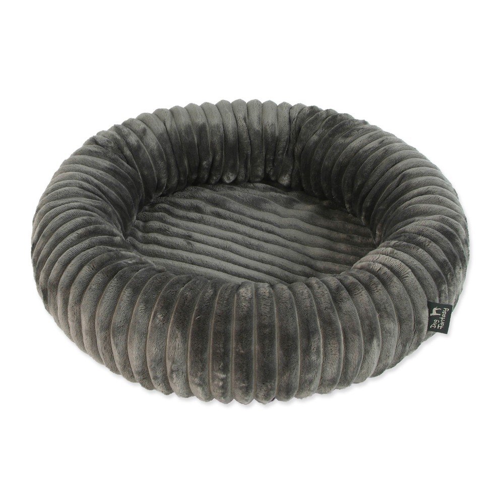 Sötétszürke fekhely kutyáknak ø 40 cm Dog Fantasy Stripe – Plaček Pet Products
